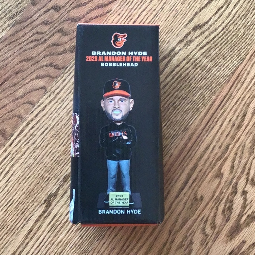 Brandon Hyde 2023 Al Manger of the year Bobblehead